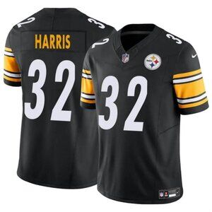 Franco Harris Black Vapor Stitched Jersey Choose for Mens Youths